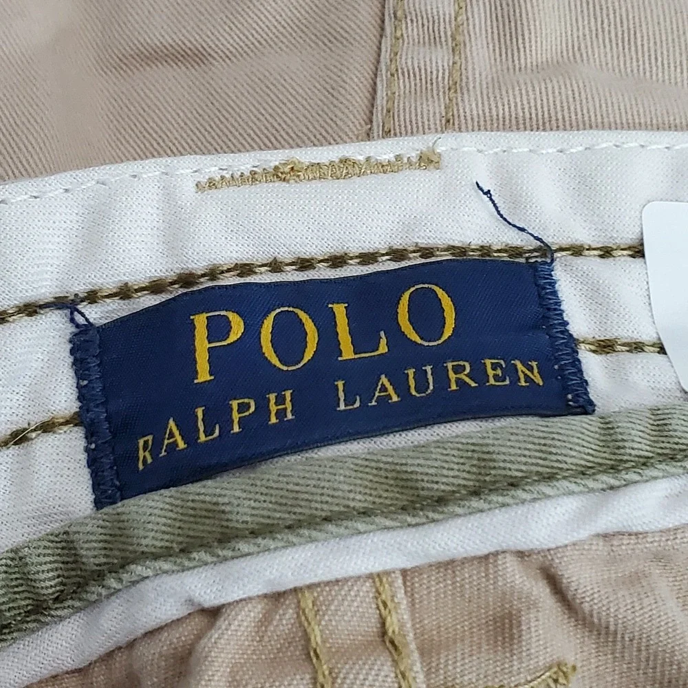 Polo Ralph Lauren Men Shorts 36 Beige Cargo Twill Utility 9